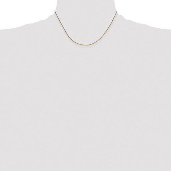 Solid 14K Yellow Gold Octagonal Snake Chain – 16" - Picture 2 of 5